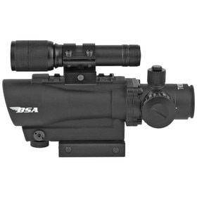 Bsa Tact Wpn 30Mm Red Dot Sight With Red Laser And Light