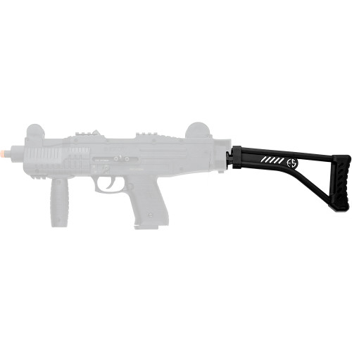Foldling Stock For Asi Blank Firing Smg Black Finish