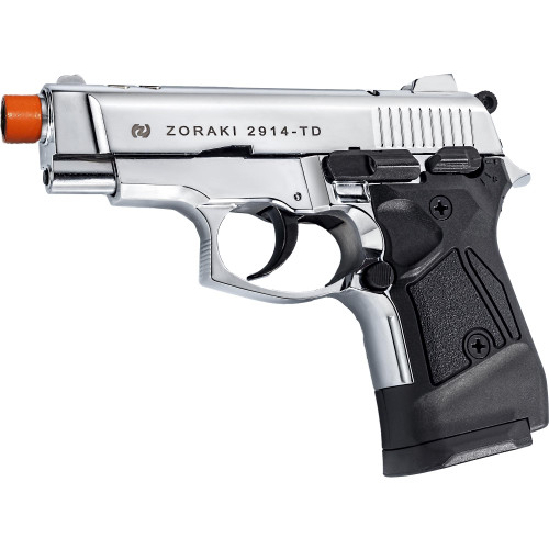 Zoraki 2914 Semi Auto Blank Pistol – Chrome